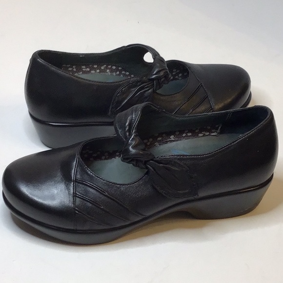 DANSKO MARY JANE WOMEN’S BLACK LEATHER CLOGS SHOES SZ 38 - Picture 13 of 15